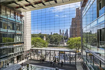 Shopping at  Columbus Circle